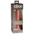 King Cock Elite 7 - přísavný, realistický dildo (18cm) - naturální