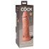 King Cock Elite 8 - přísavný realistický dildo (20 cm) - přírodní