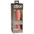 King Cock Elite 8 - přísavný realistický dildo (20 cm) - přírodní