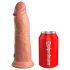 King Cock Elite 8 - přísavný realistický dildo (20 cm) - přírodní