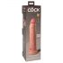 King Cock Elite 9 - přísavkový realistický dildo (23 cm) - přírodní