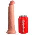 King Cock Elite 9 - přísavkový realistický dildo (23 cm) - přírodní