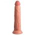 King Cock Elite 9 - přísavkový realistický dildo (23 cm) - přírodní