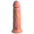 King Cock Elite 8 - přísavný realistický vibrátor (20 cm) - přírodní