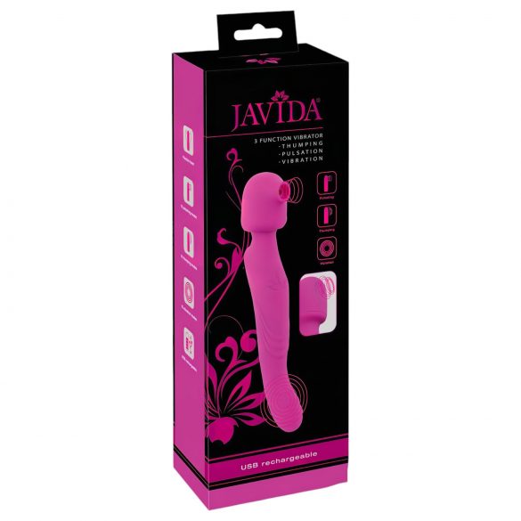 Javida Wand - 3fázový masážní vibrátor (fialový)