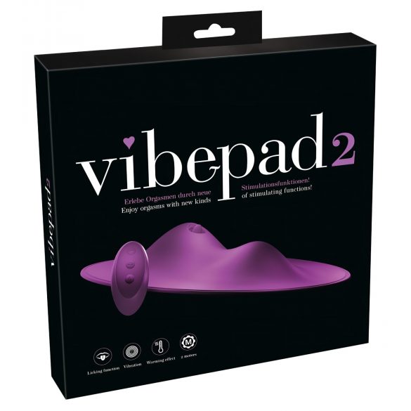 VibePad 2 - fialový líbací polštářek vibrátor