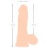 Nature Skin - dildo s realistickou kůží - 20 cm