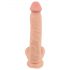 Přírodní potěšení - dildo s kůží - 25 cm (přírodní)