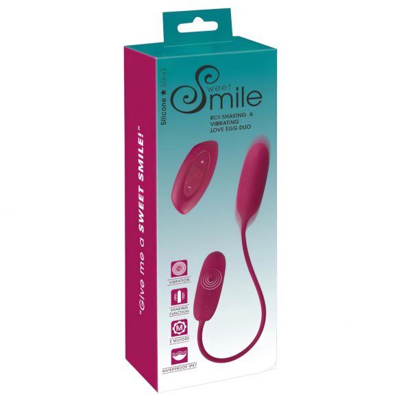 Vajíčka Smile Love Duo - vibrace pro zadeček a vagínu