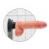 King Cock 7 přísavný vibrátor (18 cm) - přírodní