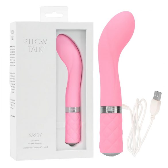 Pillow Talk Sassy - nabíjecí G-bod vibrátor (růžový)