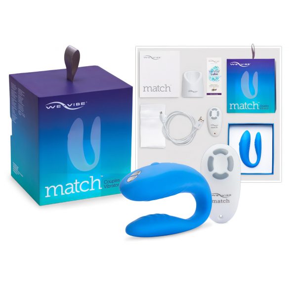 We-Vibe Match - vodotěsný párový vibrátor (modrý)