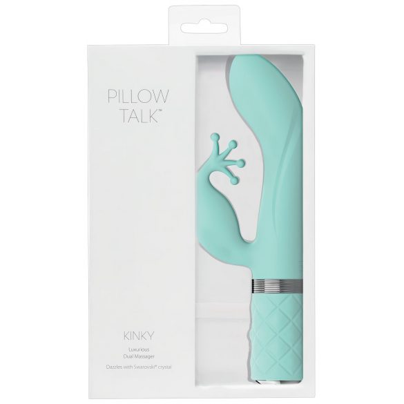 Pillow Talk Kinky - akumulátorový G-bod vibrátor, tyrkysový