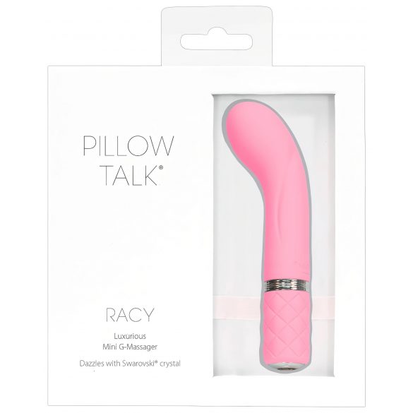 Pillow Talk Racy - nabíjecí úzký G-bod vibrátor (růžový)