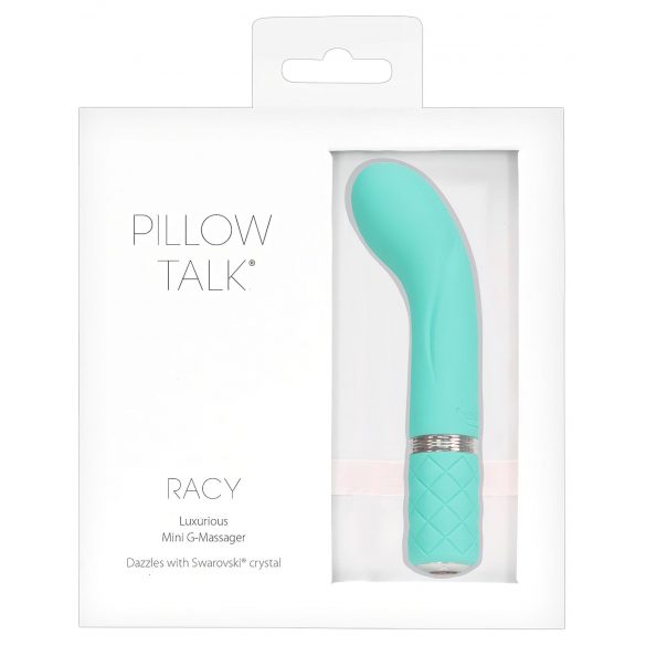 Pillow Talk Racy - úzký G-bod vibrátor, tyrkysový, nabíjecí