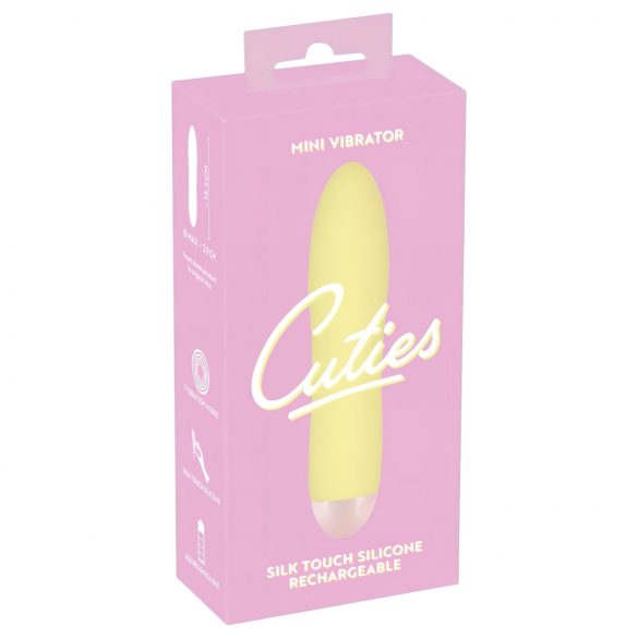 Cuties Mini Yellow - nabíjecí silikonový vibrátor (žlutý)