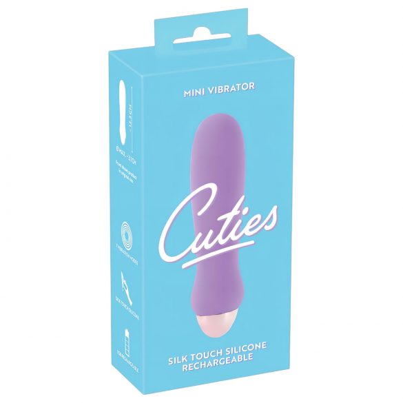 Cuties Mini Purple - akumulátorový, silikonový vibrátor (fialový)