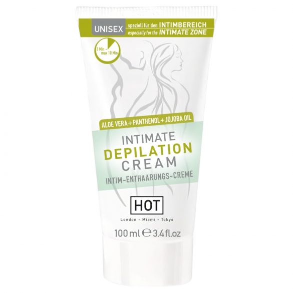 HOT Intimate - intimní depilační krém se stěrkou (100ml)