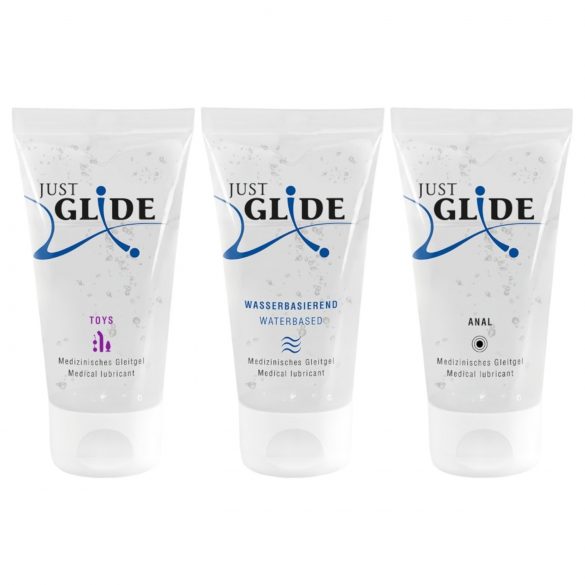 Sada lubrikantů Just Glide (3x50ml)