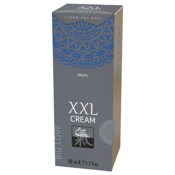 HOT Shiatsu XXL - hřejivý stimulační intimní krém pro muže (50ml)