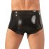 LATEX - boxer s penisovým návlekem (černý) - L/XL