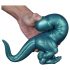 Toppedmonster - silikonový dinosauří dildo - 26 cm (tyrkysový)