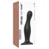 Strap-on Curvy L - vlnitý dildo s přísavkou (černý)