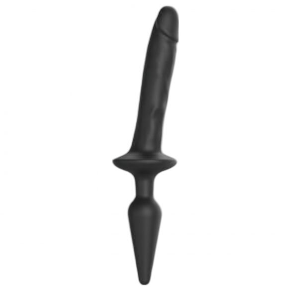 Strap-on-me Switch Realistic S - 2v1 silikonové dildo (černé)