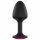 Dorcel Geisha Plug Ruby XL - anální plug s růžovým kamenem (černý)