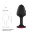 Dorcel Geisha Plug Ruby XL - anální plug s růžovým kamenem (černý)