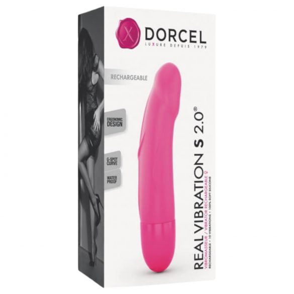 Dorcel Real Vibration S 2.0 - akumulátorový vibrátor (růžový)