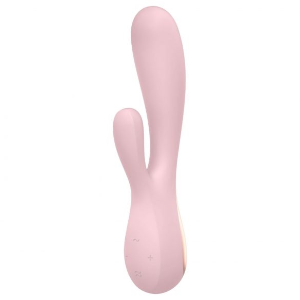 Satisfyer Mono Flex - chytrý vodotěsný vibrátor (světle růžový)