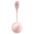 Satisfyer Ribbed Petal - vibrátorové vajíčko s ovládáním (růžové)