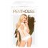 Penthouse Perfect Lover - bílý body s ramínky kolem krku - M/L