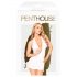 Penthouse Earth-shaker - halter šaty a tanga (bílá) - M/L