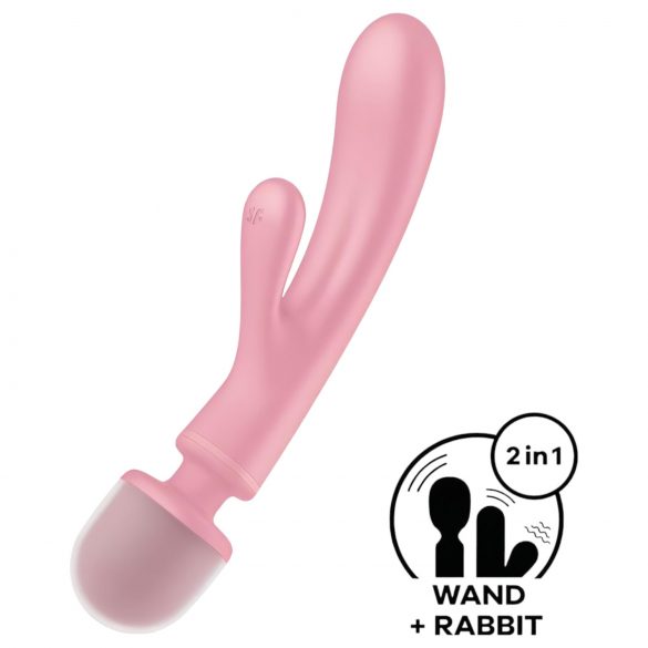 Satisfyer Trojitá Láska - G-bod a masážní vibrátor (růžový)