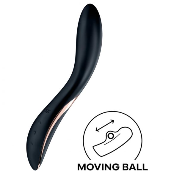 Satisfyer Rrrolling - pohyblivý G-bod vibrátor (černý)