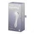 Satisfyer Dazzling Crystal 1 - dvoustranné skleněné dildo (průhledné)