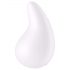 Satisfyer Dew Drop - akumulátorový, vodotěsný klitorisový vibrátor (bílý)