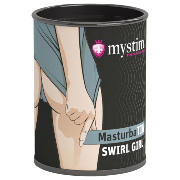 Mystim Swirl Girl - vlnitý masturbátor (bílý)