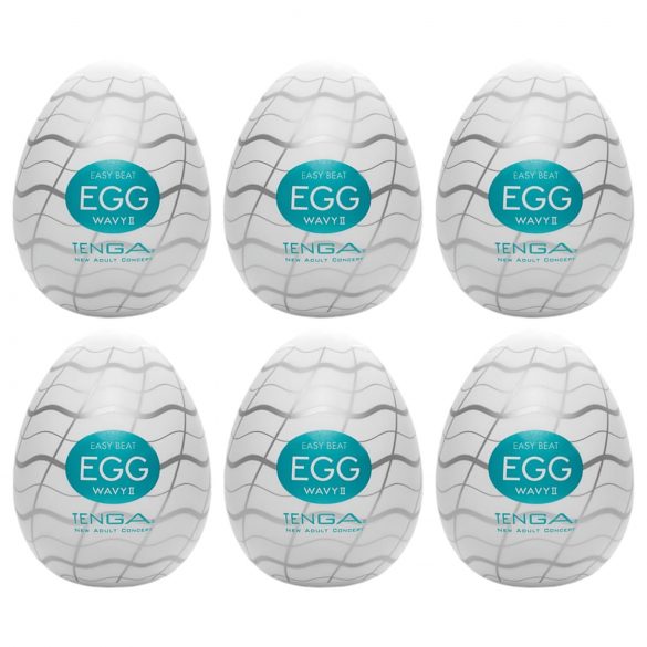 TENGA Egg Wavy II - vlnité masturbační vajíčko (6 ks)