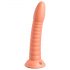 Dillio Wild Thing - žebrovaný dildo (19cm) - oranžový