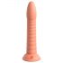 Dillio Wild Thing - žebrovaný dildo (19cm) - oranžový