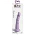 Dillio Slim Seven - přísavkový stimulující dildo (20 cm) - fialový