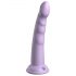 Dillio Slim Seven - přísavkový stimulující dildo (20 cm) - fialový