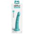 Dillio Slim Seven - stimulační dildo s přísavkou (20 cm) - tyrkysové