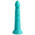 Dillio Slim Seven - stimulační dildo s přísavkou (20 cm) - tyrkysové