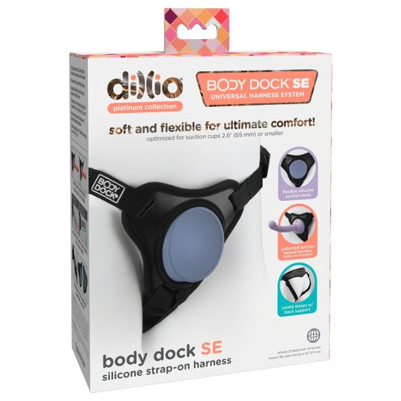 Dillio Body Dock SE - připínací postroj (černo-modrý)