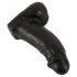 Realistixxx Obří realistické dildo s varlaty - 22 cm (černé)