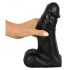 Realistixxx Obří realistické dildo s varlaty - 22 cm (černé)